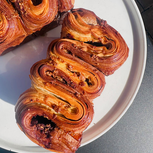 Croissant chocolate loaf