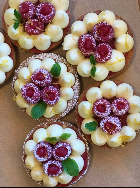 Parisian raspberries tart
